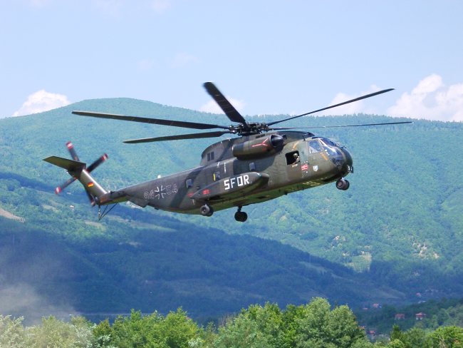 CH-53 Landeanflug Fili